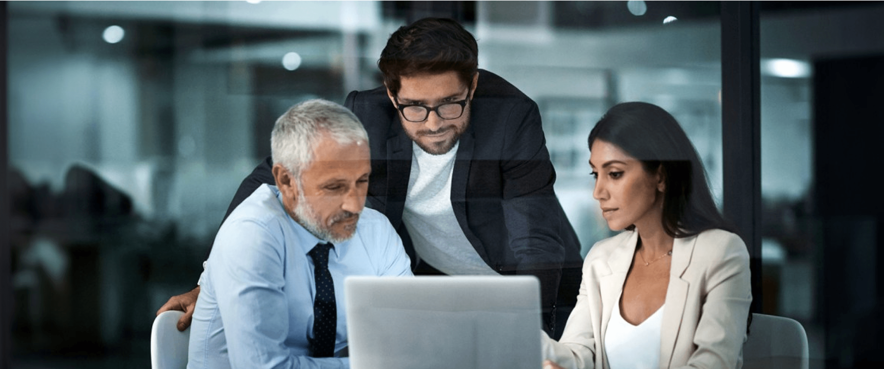 AI software system visualised with futuristic digital interfaces